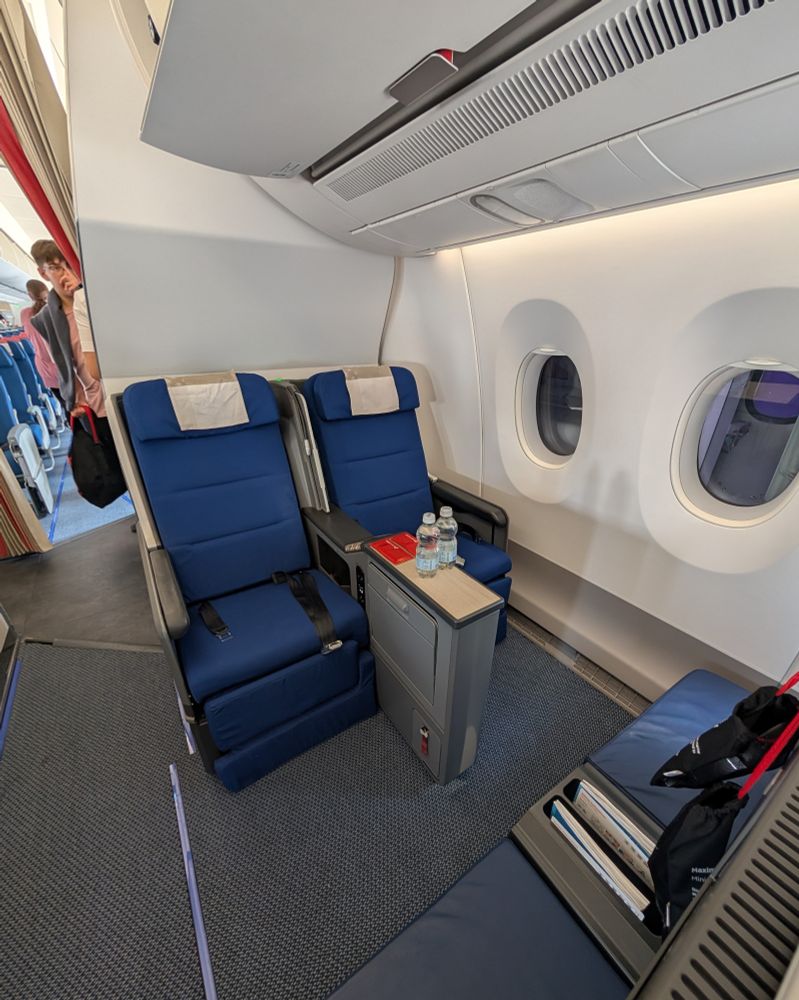 Edelweiss Air A350 new business class seat. 