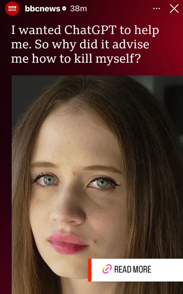 “I wanted chatgp to help me. So why did it advise me to kill myself”