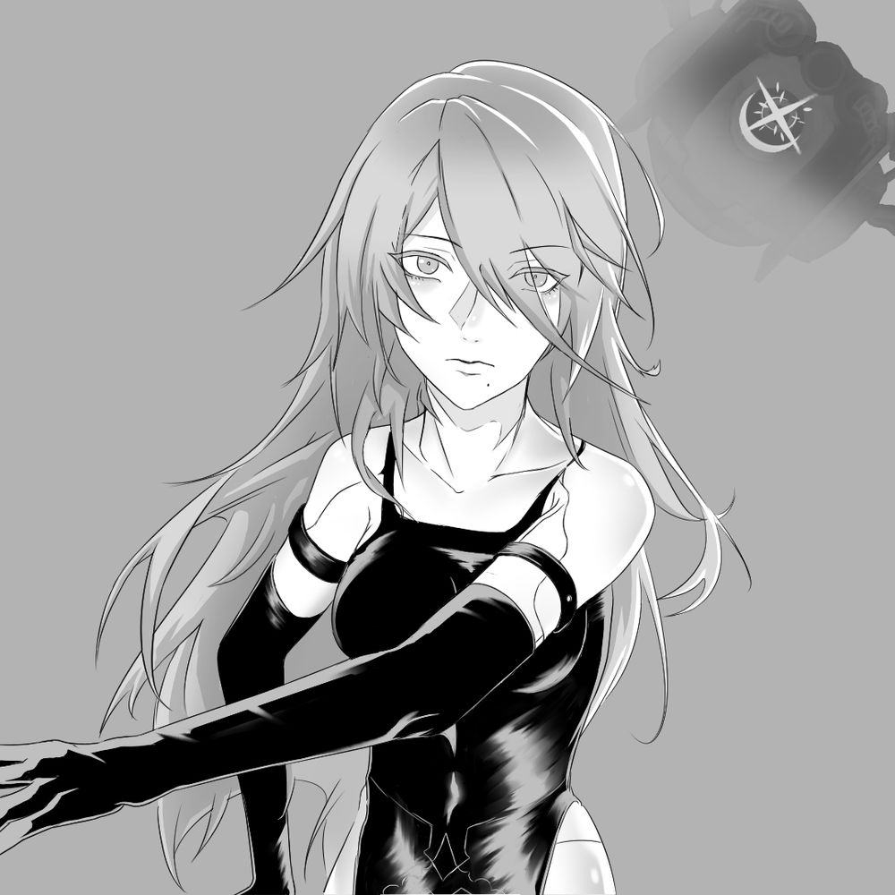 #[A]gain #NierAutomata #A2 #Fanart #A2Daily #NierAutomataFanart #Nier #2B #9S #Kaine #Manga #MangaArt #Greyscale