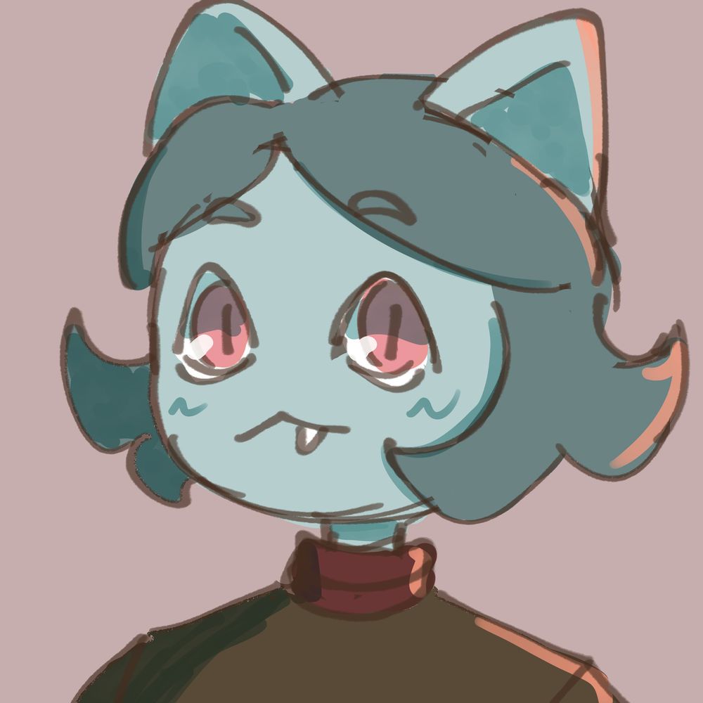 portrait of my catgirl sona cat kae