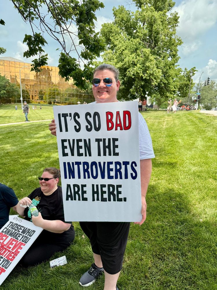 It’s so bad even the introverts are here