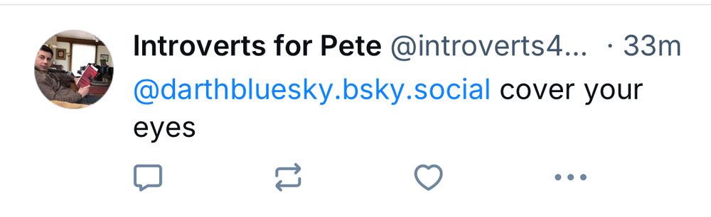 Post that says cover your eyes to darth