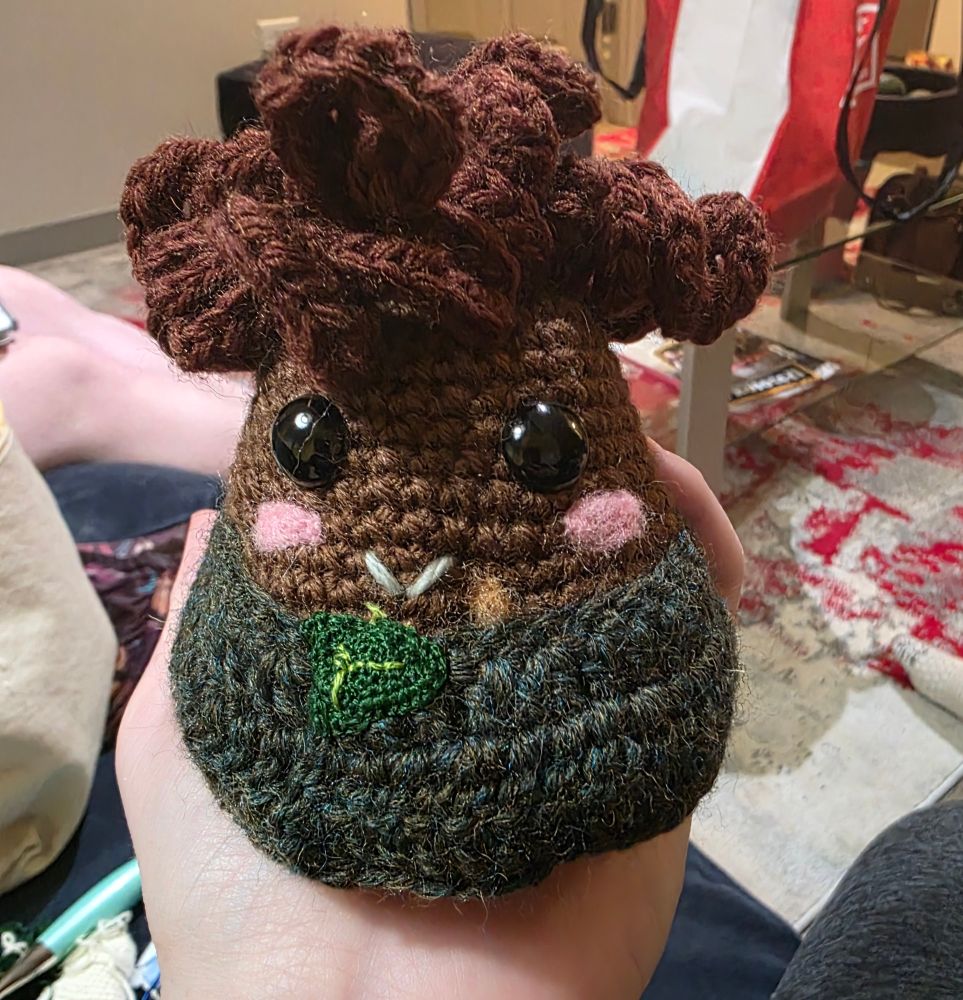 Crochet potato hobbit