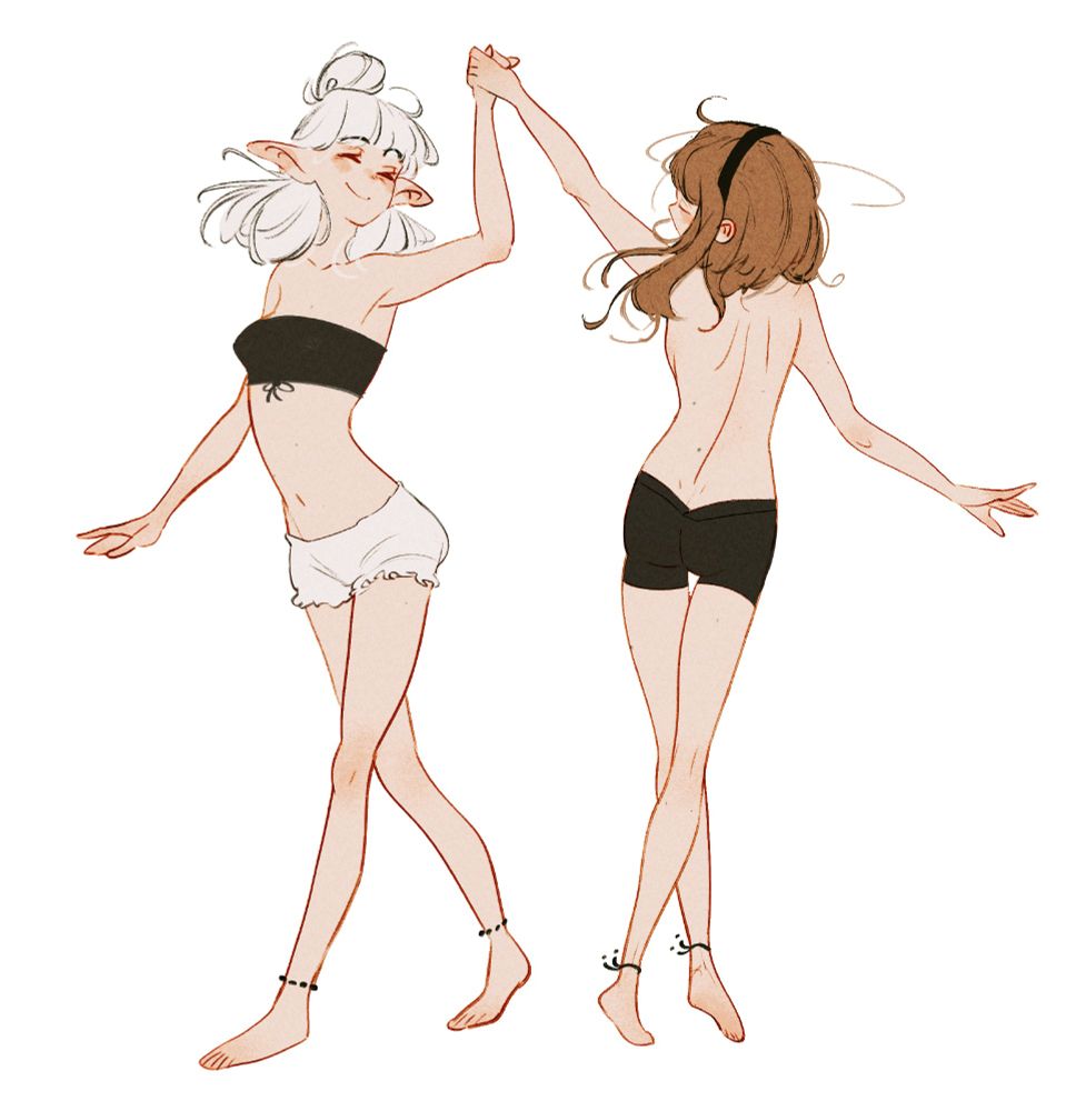 asimov and ottilie dancing doodle