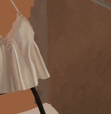 вирізка з майбутнього малюнку.
на ній шматок майки та стіни і початок портупеї