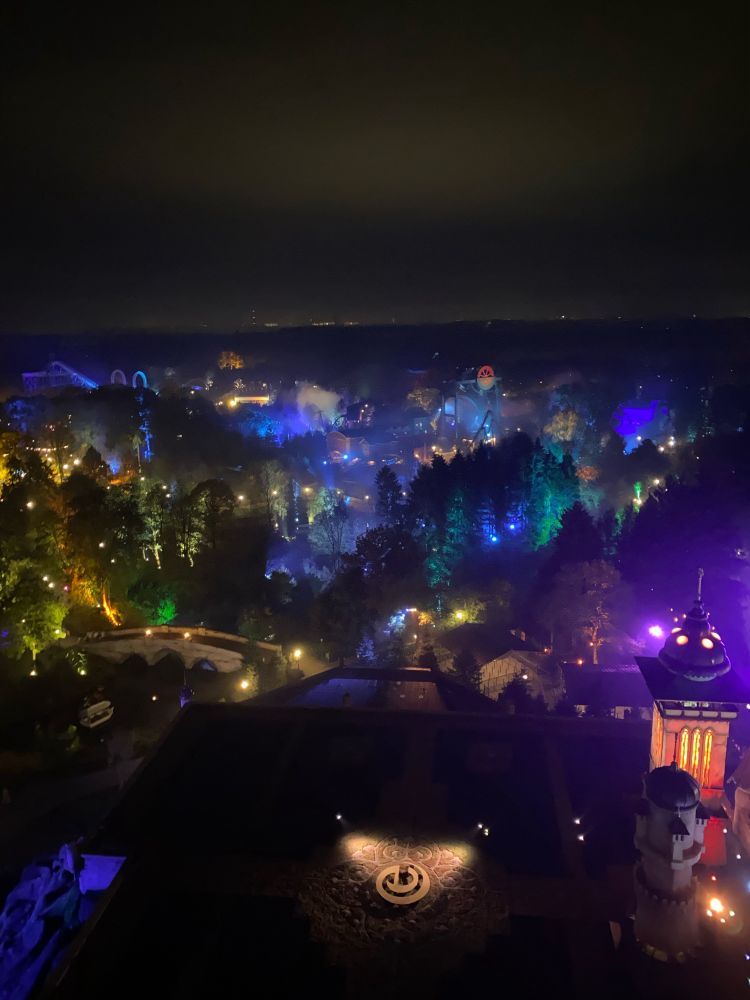 Luchtfoto Ruigrijk in het donker