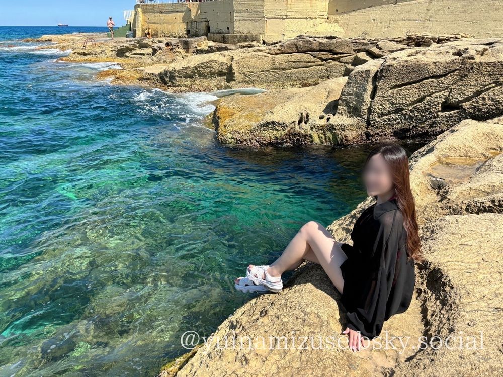 去年のマルタの海