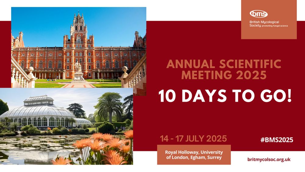 Photo of Royal Holloway, University of London (our meeting venue) and Royal Botanic Gardens, Kew - where we'll be hearing from Kew Mycology & visiting the Fungarium.