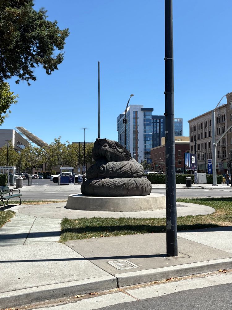 The Quetzalcóatl Sculpture in downtown San Jose, CA