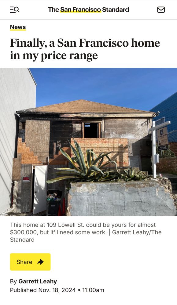 Finally, a San Francisco home in my price range. Needs work