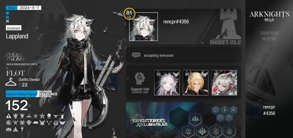 Arknights profile

rencpr#4356

Lappland S2M3 Module 3
Mlynar S3M3
Wisadel S3M3