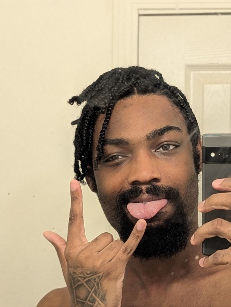 Showing off my new hairstyle 