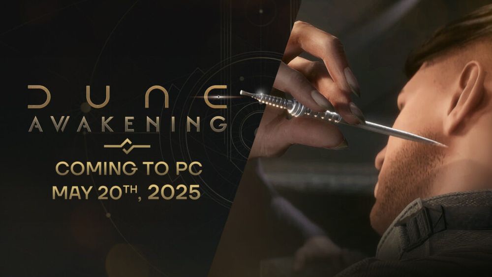 Dune: Awakening screenshot showing PC release date being on the 20th of May 2025