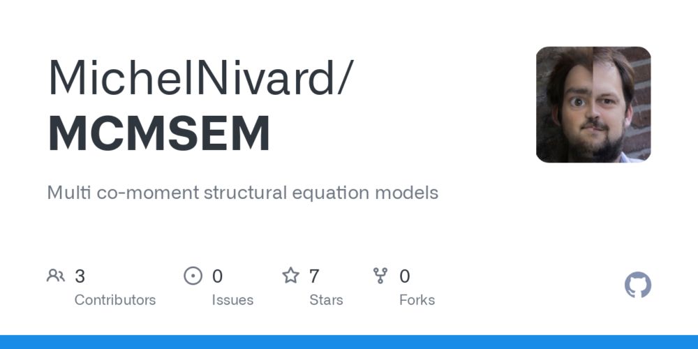 GitHub - MichelNivard/MCMSEM: Multi co-moment structural equation models