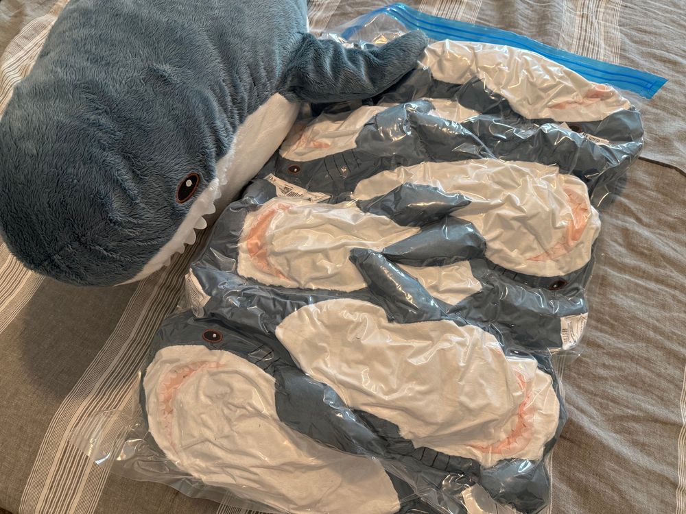 Vacuum sealed Blahaj