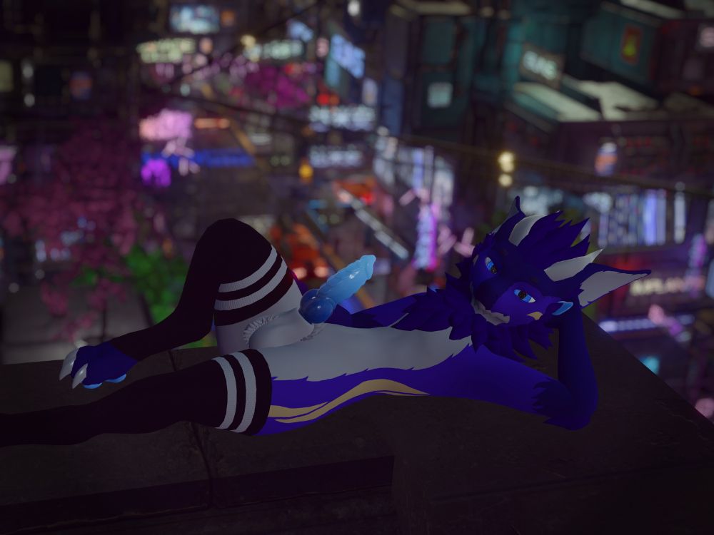 nardo laying on rooftop with dick out