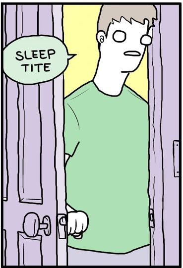 Just a dude saying Sleep Tite, from a webcomic by ExtraFabulousComics