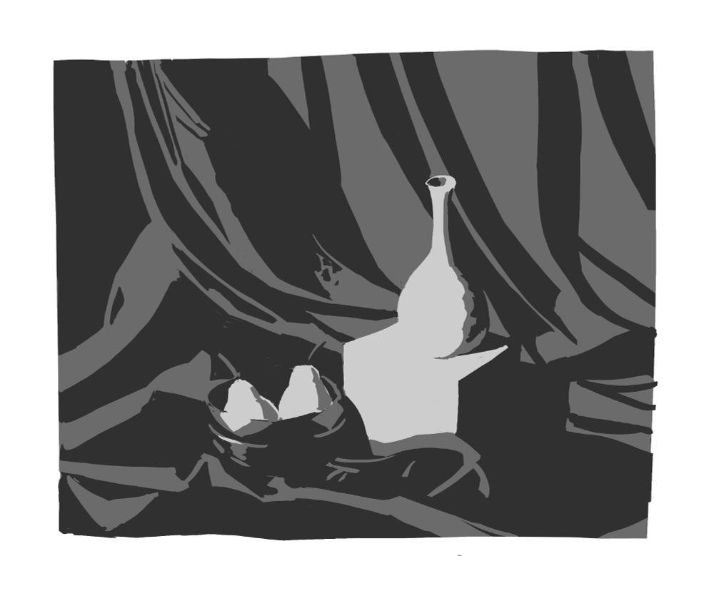 value study of still life