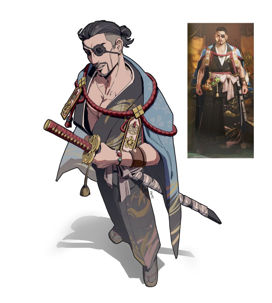 its a drawing of my hunter from monster hunter wilds. you arent missing anything if you cant see it
