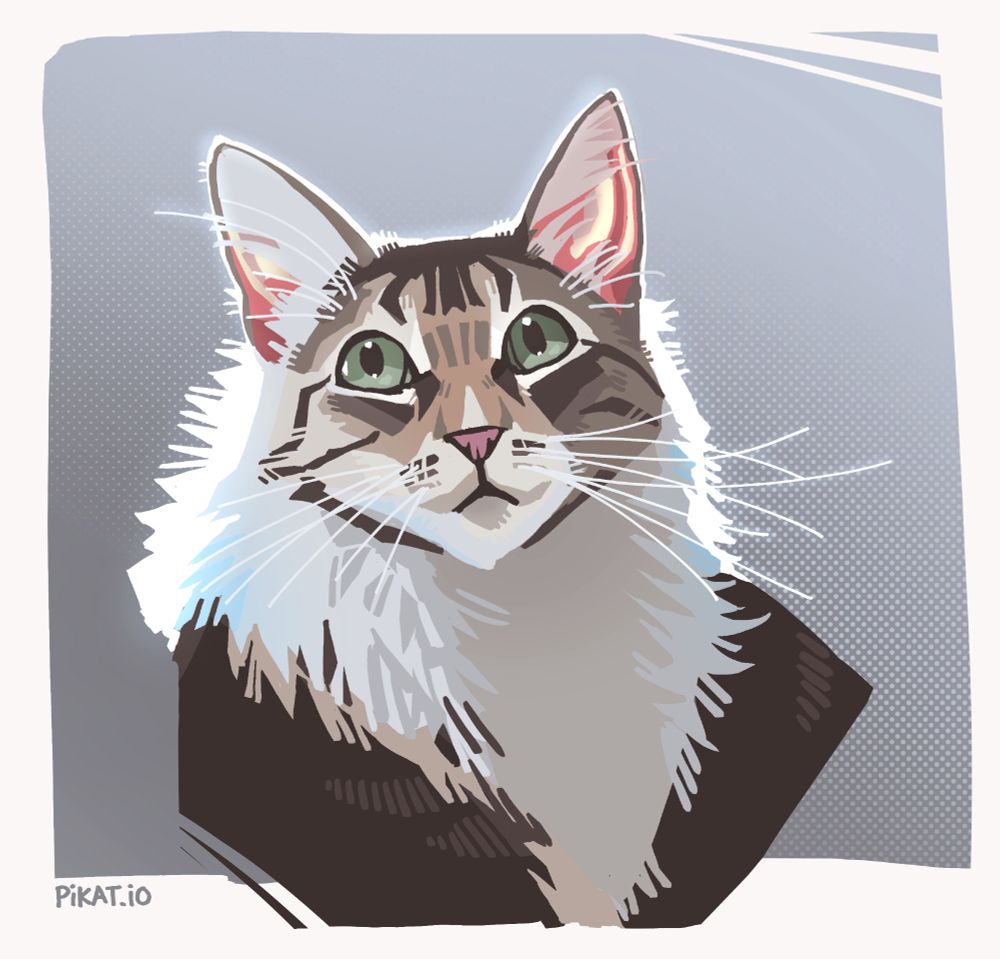 a picture of an extremely handsome car!!!! its a cat actually but i never put completely accurately alt text because its often used to create text-image datasets that are used to train generative AI
