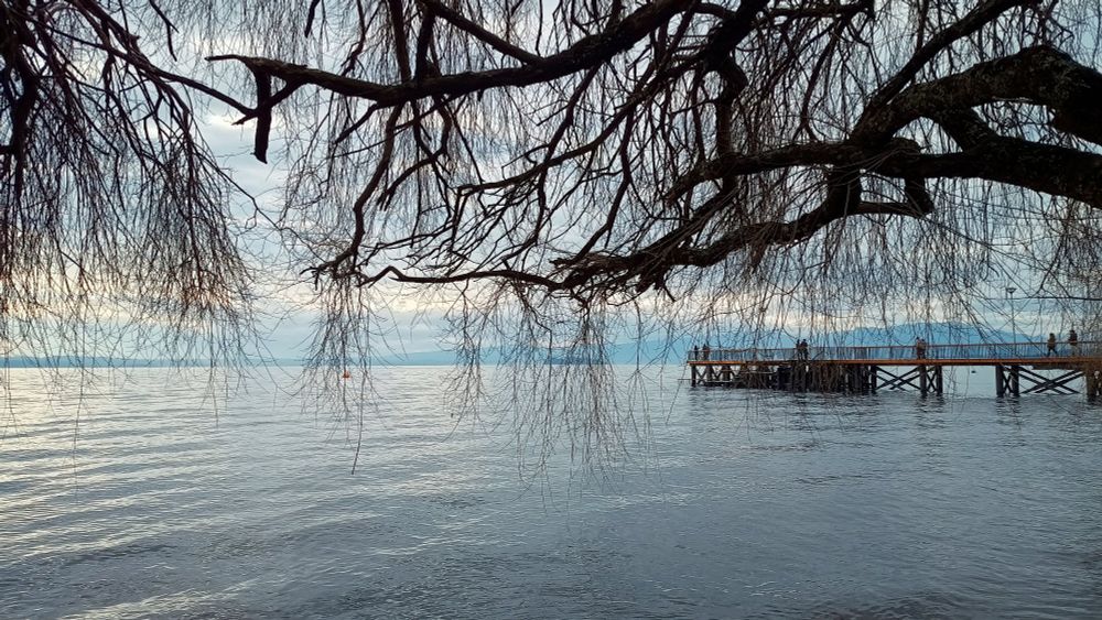 Lago Ranco, Chile, desde la costanera del pueblo de Ranco