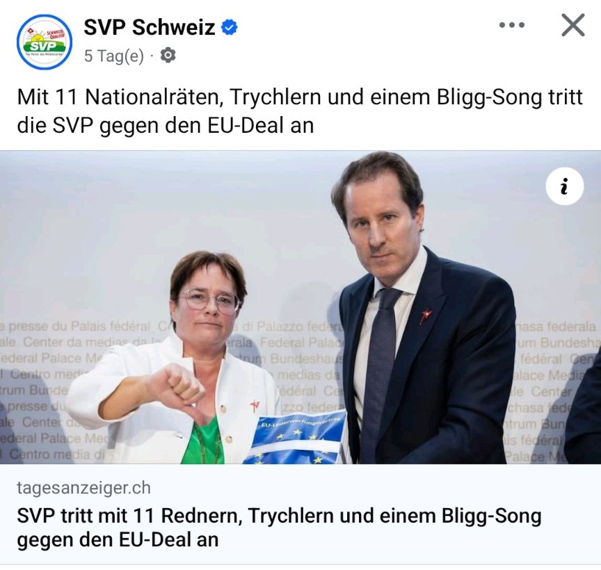 Screenshot der Partei auf Facebook