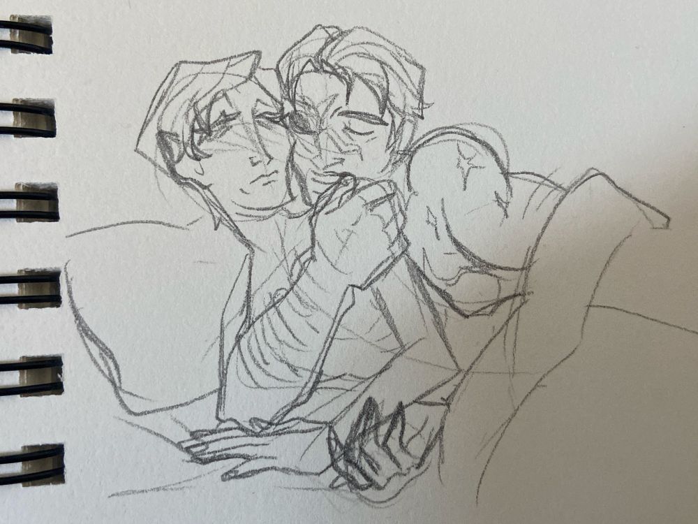 Ukrainian twink and Norwegian bear having fun under the covers