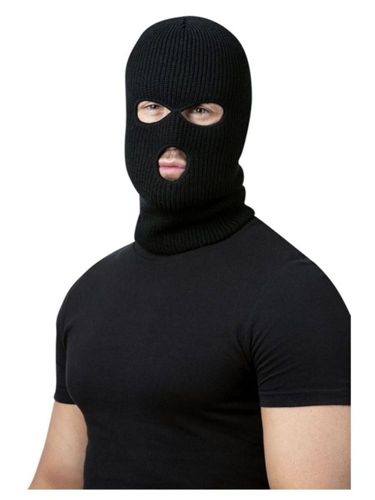 a man wearing a balaclava