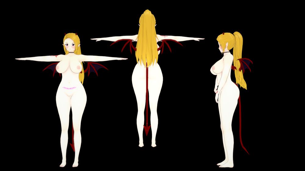 Maki Boison naked reference sheet
