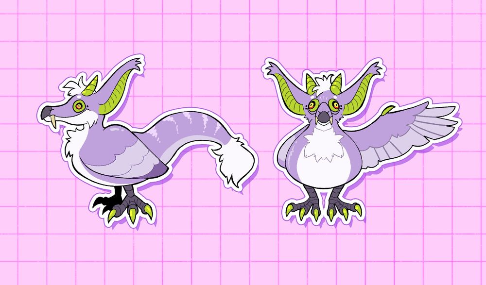 Dessin d'un écuyer.es sona de classe kaiju !