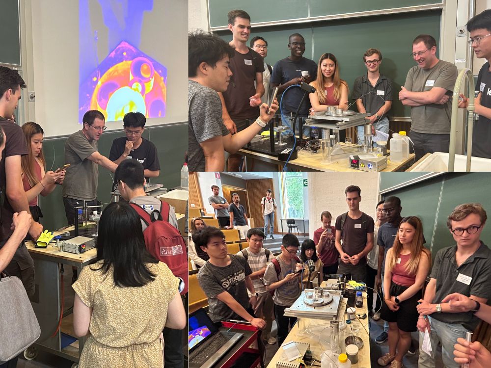 Leidenfrost experiment with Stéphane Dorbolo and PhD students at ULiège