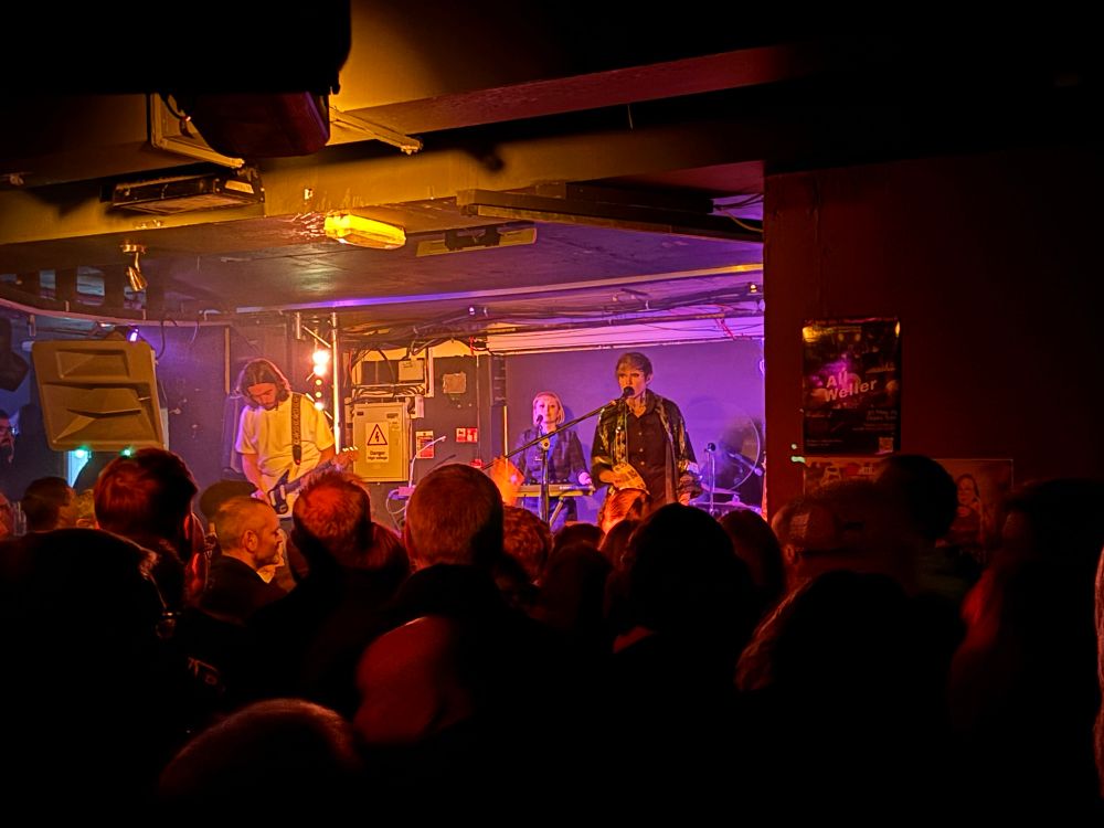 Pic of the band She Drew The Gun on stage at Room2 in Glasgow. 