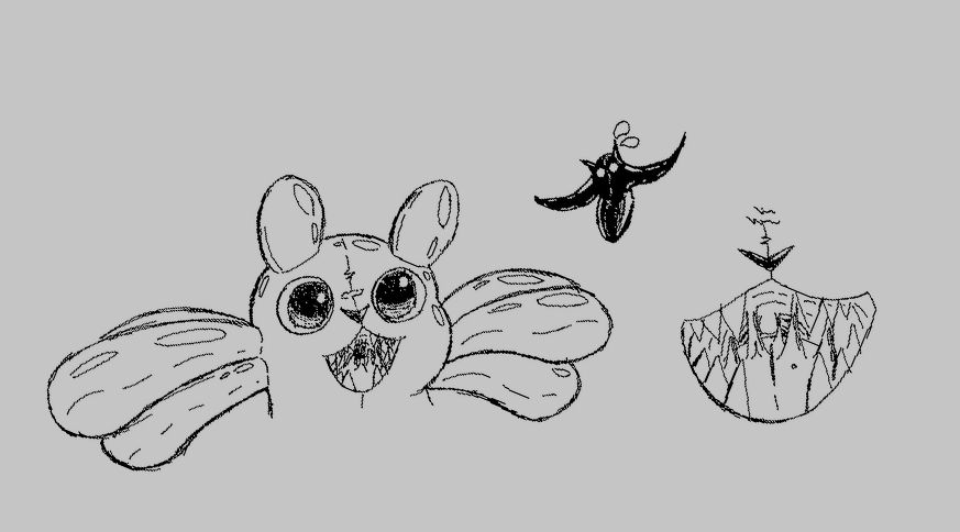 Some rubber(?) Rivulet maws and a newly converted rubber batfly