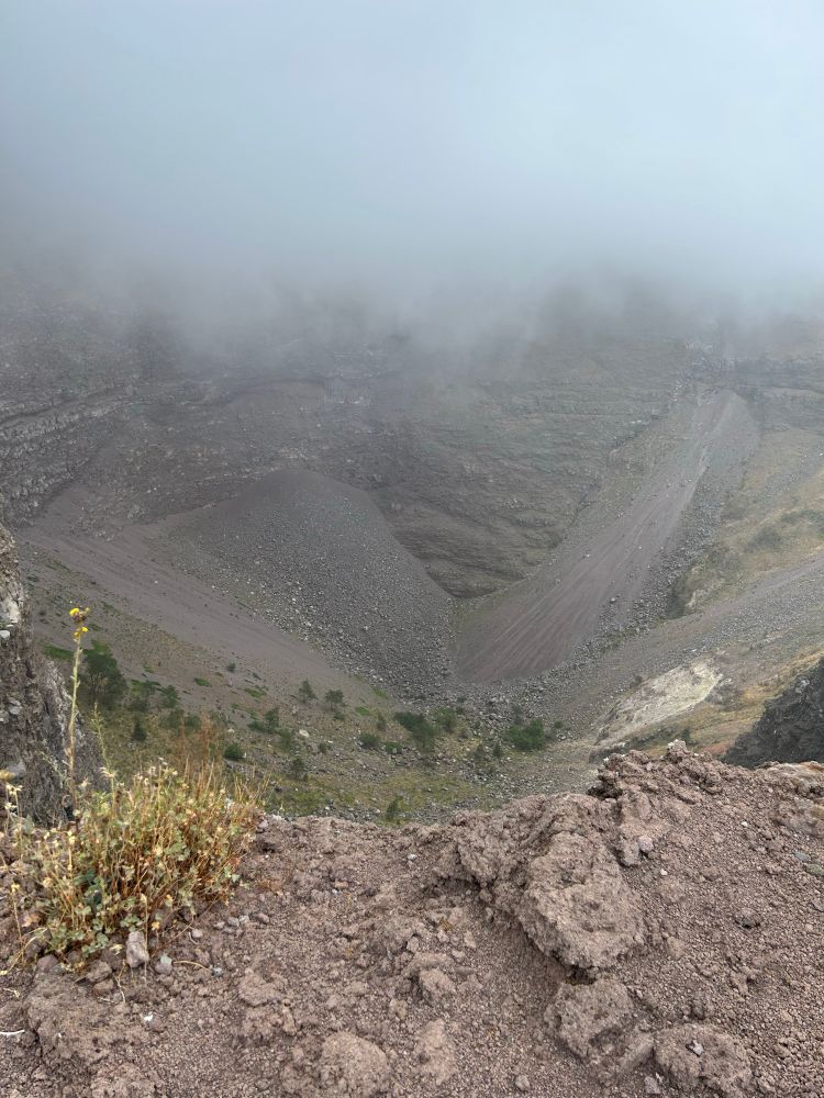 Crater of Mt Vesuvius.
