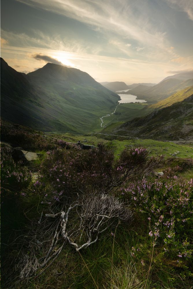 A view towards Buttermere in the Lake District 