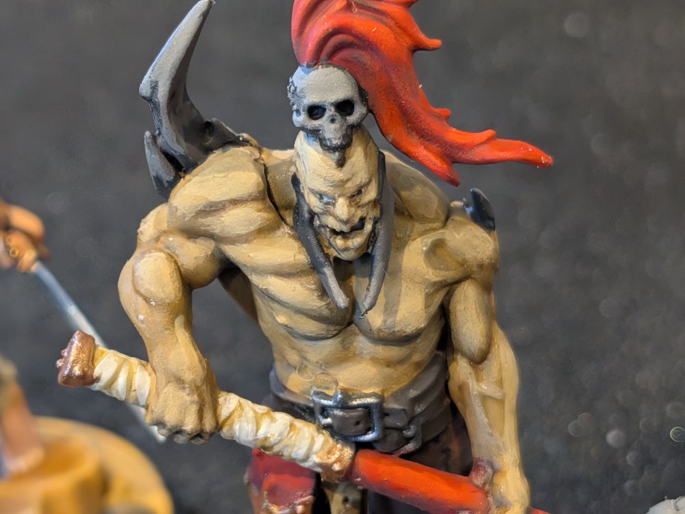 Close up of Kamandora Blade model. 