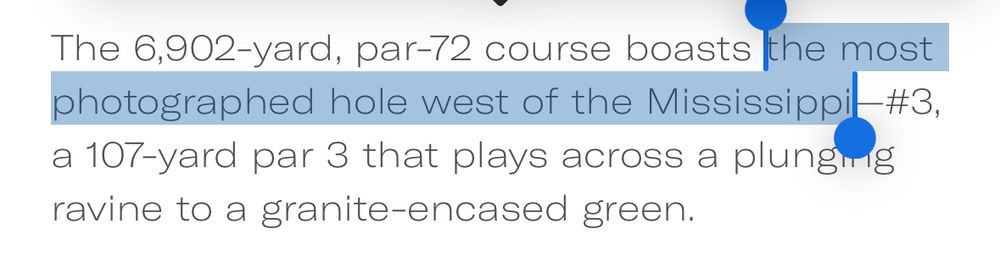 “the most photographed hole west of the Mississippi”