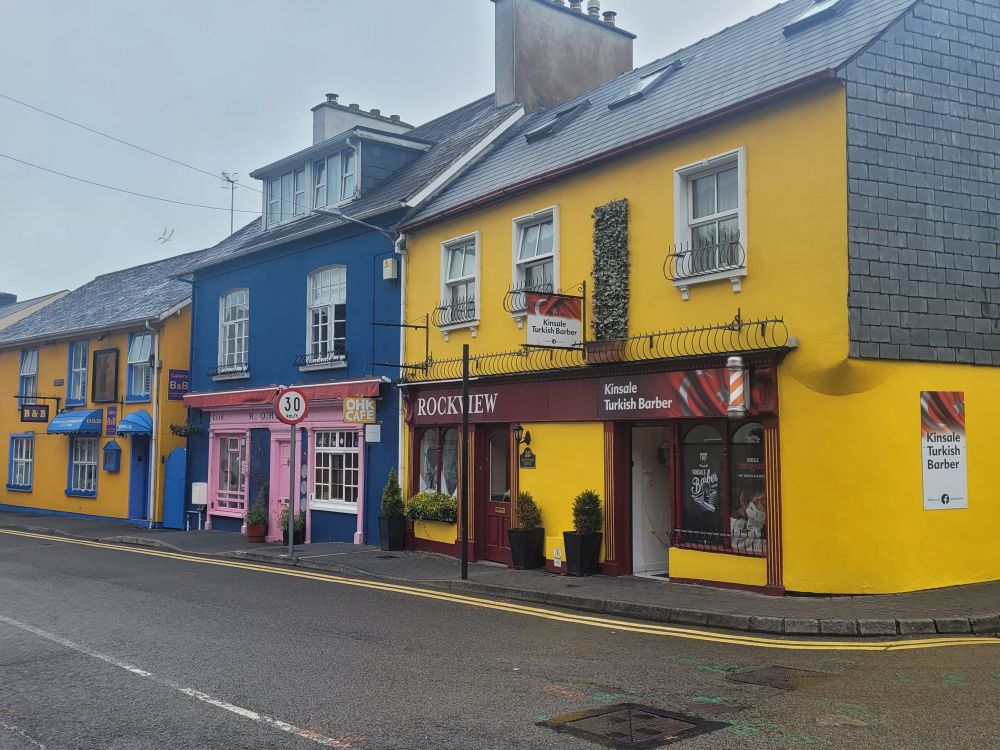 Maisons colorées à Kinsale au sud de l'Irlande