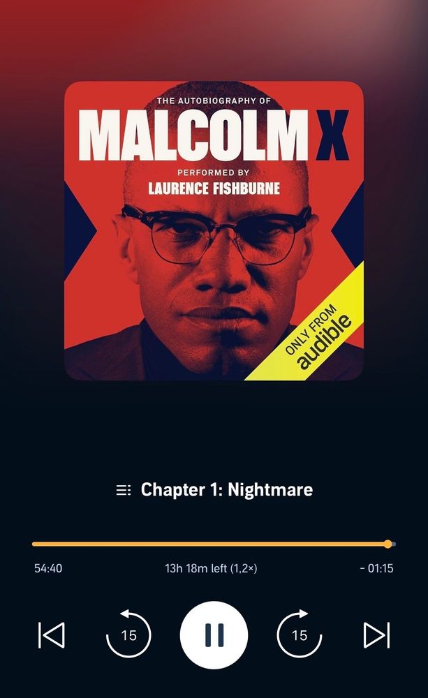 autobiografia de malcolm x na audible