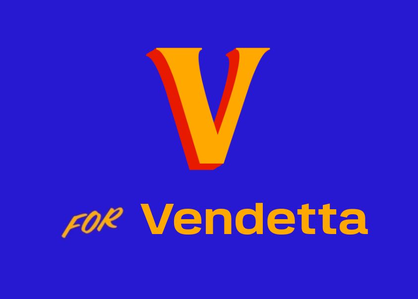 V for Vendetta, in Zohran campaign slogan font