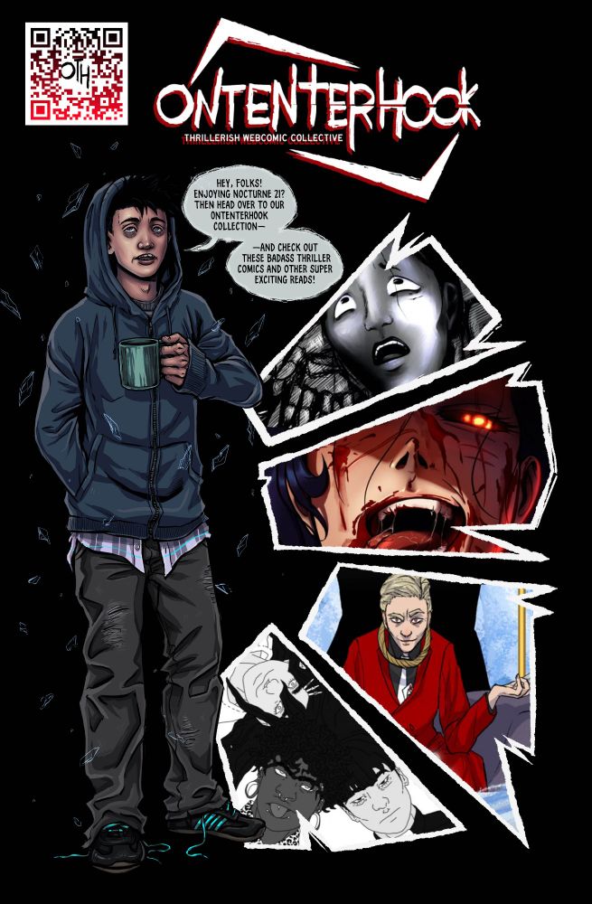 Ontenterhook Ad: A thrillerish webcomic collective