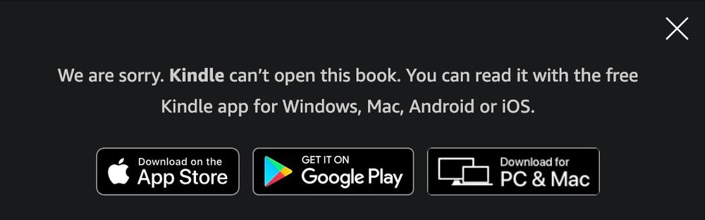 Amazon's stupid bitch asses trying to force me to download their stupid bitch ass kindle app to read the stupid fucking bitch ass digital pdf I just paid real dollar currency for to read in the stupid dumb ass browser. 