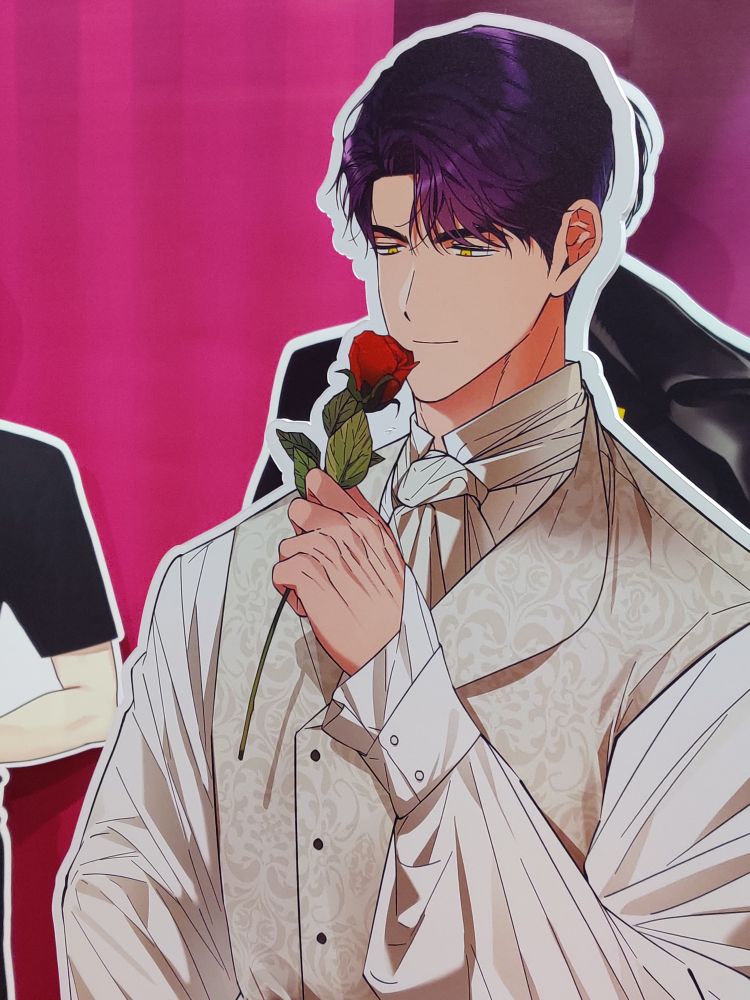 a standee of taehyuk from 새벽,구름,강 