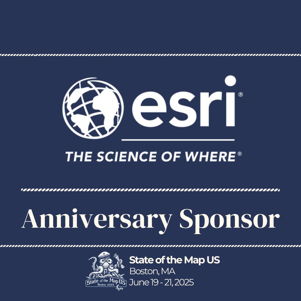 Esri, Anniversary Sponsor of State of the Map US 2025