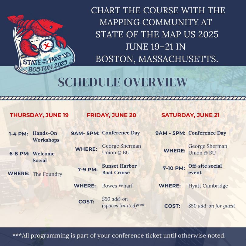 State of the Map US schedule