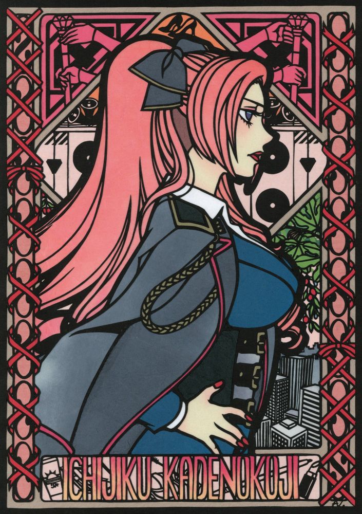 ヒプノシスマイクのファンアート切り絵です。