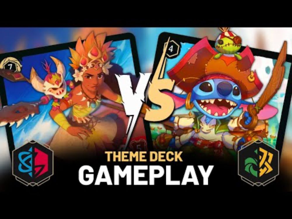 MOANA vs. LILO AND STITCH! Disney Lorcana CASUAL THEME DECK gameplay!