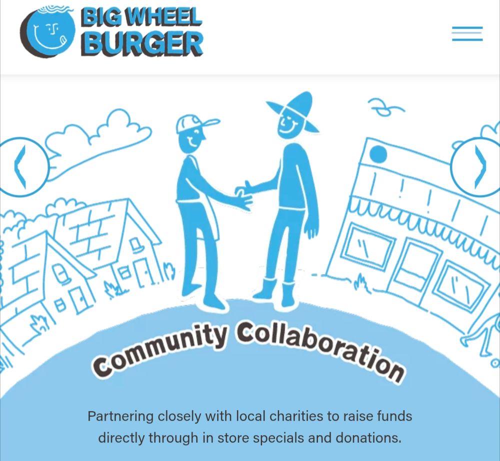 Image from big wheel Burger website at https://bigwheelburger.com/community/