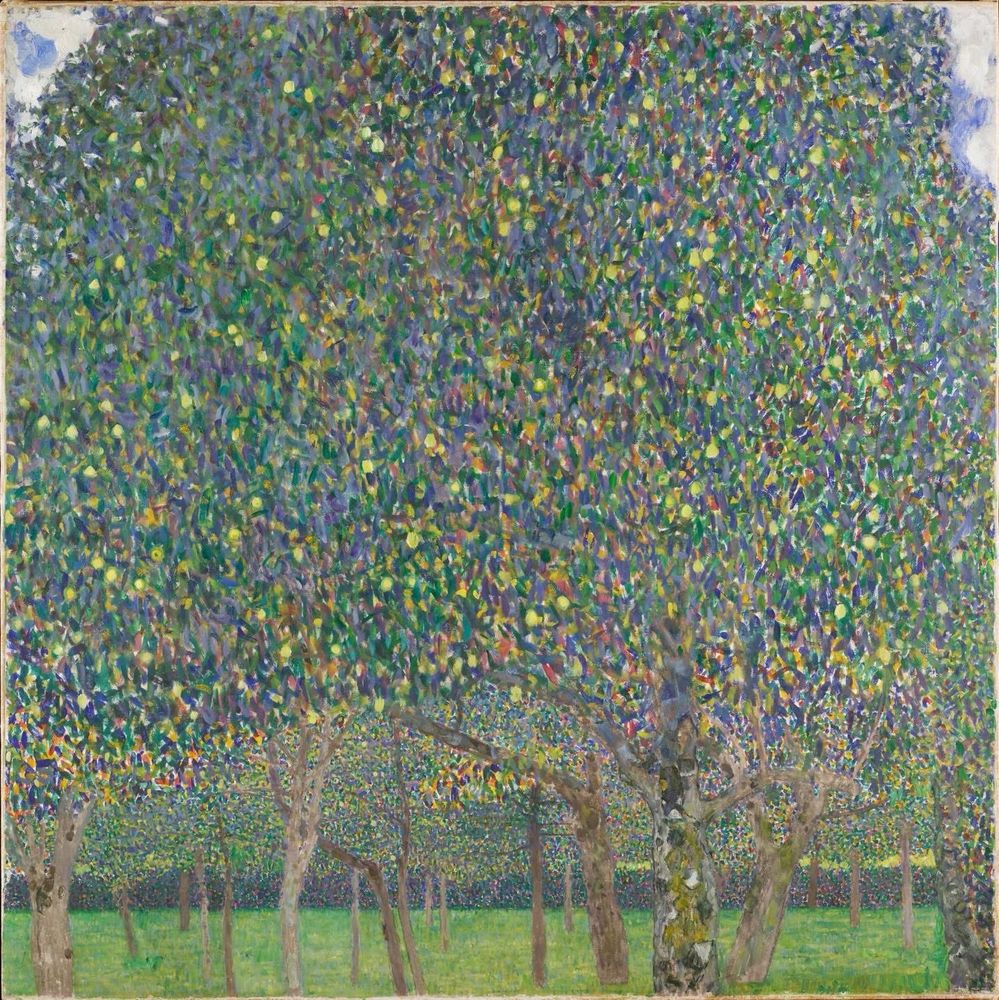 Painting Gustav Klimt pear tree 1903 