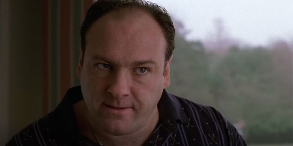 Tony soprano looking angry